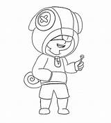Brawl Leon Stars Coloring Pages Cool Printable Kids sketch template