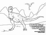 Dinosaurs Walking sketch template