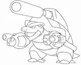 Coloring Blastoise Pokemon Pages sketch template