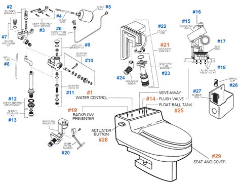american standard toilet repair parts  roma series toilets
