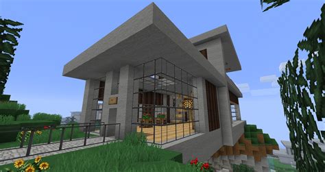 ruked minecraft modern house schematics home plans blueprints