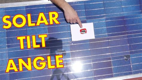 diy solar panel  angle  solar panels optimum tilt angle