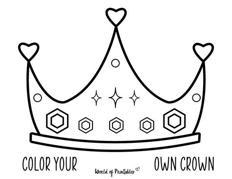 disney princess crown coloring pages