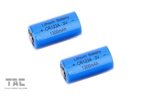 High Energy Density Lithium Battery 3 0v Cr123a 1300mah