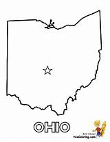 Ohio State Outline Coloring Pages Massachusetts Maps Map Printable Clipart Dakota South Outlines States Drawings Drawing Flag Easy Texas Color sketch template