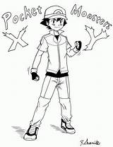 Ash Pokemon Coloring Pages Ketchum Xy Trainer Drawing Outfit Getdrawings Deviantart Color Getcolorings Ages Coloringhome Privacy Policy Terms Attractive Popular sketch template