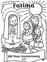 Fatima Virgen Colorear Immaculate Lujan Rosary Folks sketch template