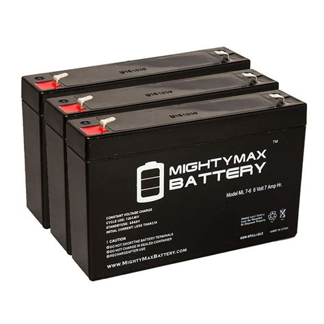 mighty max battery  volt  ah sealed lead acid rechargeable battery  pack ml mp