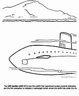 Coloring Pages Submarine sketch template