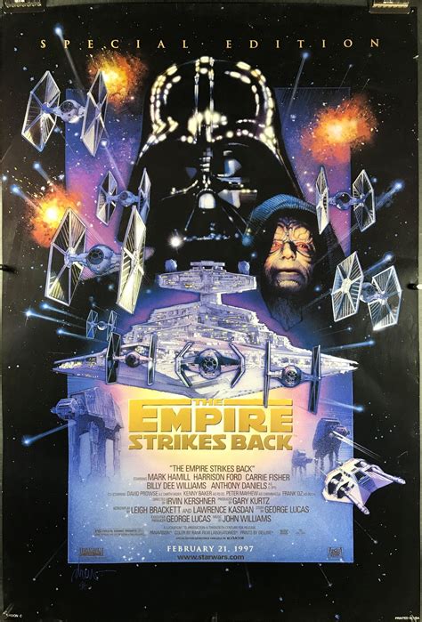 empire strikes  original rolled vintage  poster
