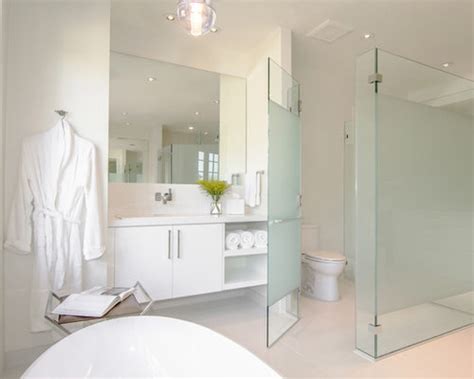 Frosted Glass Toilet Partition Houzz