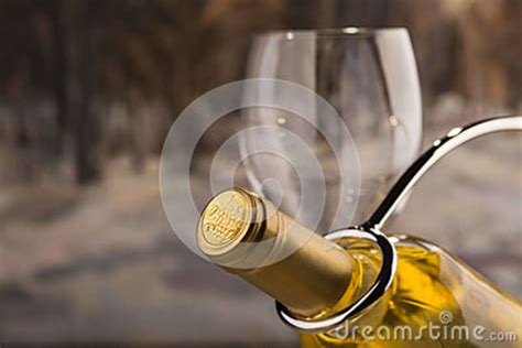 fles droge witte wijn stock foto image  glas levensmiddelen