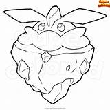 Pokemon Supercolored Carbink Reinterpretación Propiedad sketch template