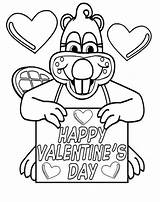 Coloring Pages Valentines Valentine Christian Happy Kids Beaver Cartoon Drawing Spanish Colouring Religious Color Sheets Printable Bible Print Clipart Book sketch template