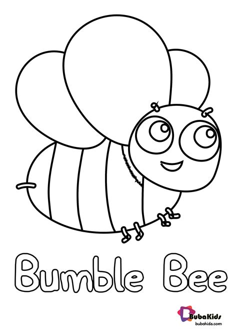 bumble bee coloring page bubakids bubakidscom
