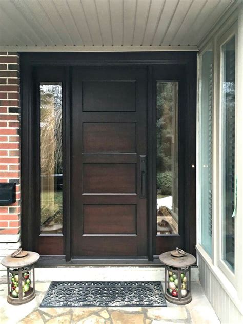 fabulous amberwood doors  custom mahogany flat  panel door rich brown cherry sta