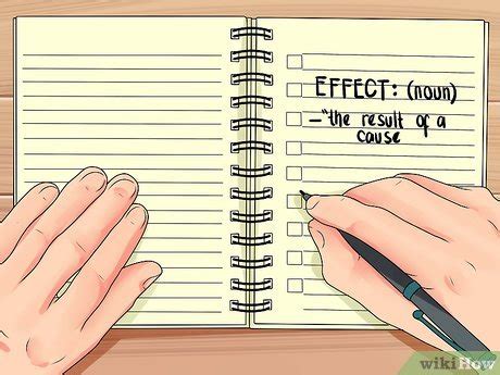 affect  effect  steps  pictures wikihow