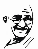 Gandhi Mahatma Simple Thinking Living High Life Outline Sketch Template Drawing Line Lessons Drawings Pickthebrain Silhouette Self Improvement Brain Sketches sketch template