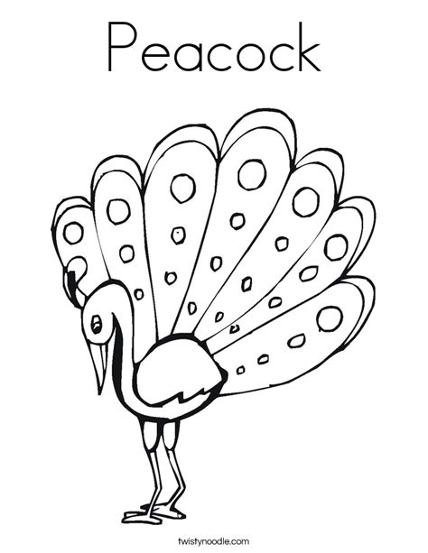 peacock outline drawing  getdrawings