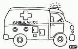 Coloring Ambulance Pages Bus Kids Printable Transport Color Transportation Land Sheets Preschool sketch template