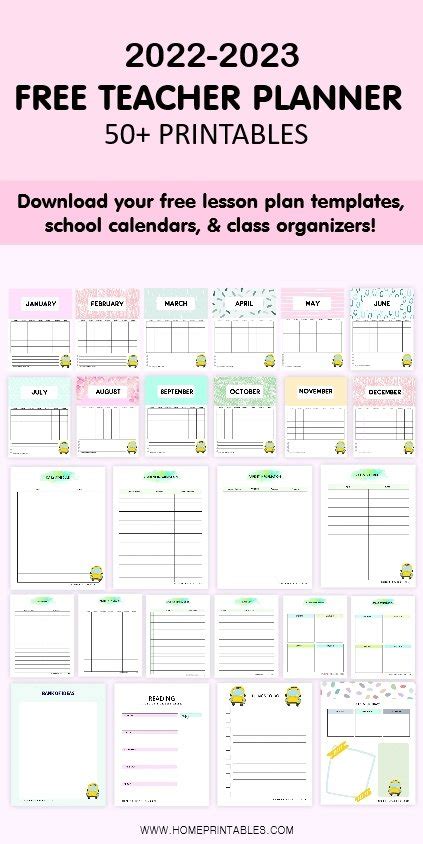 teacher planner  printable templates