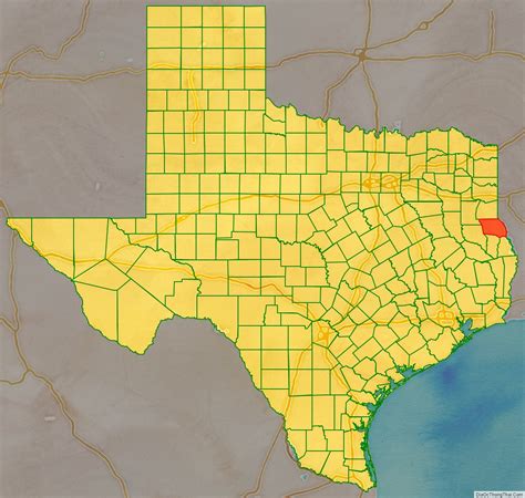 map  shelby county texas