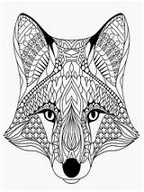 Coloring Pages Adults Wolf Adult Head Wolves Animals Fox Printable Colouring Mandala Animal Getdrawings Sheets Cool Detailed sketch template