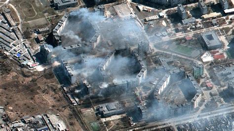 ukraine satellite images show extensive damage  russian attacks
