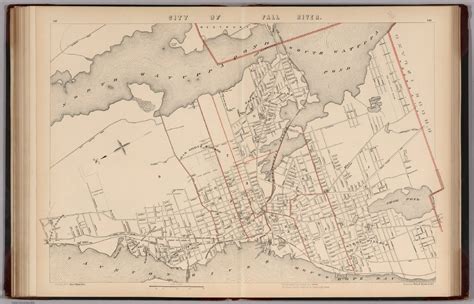 city  fall river massachusetts david rumsey historical map collection