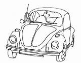 Coloring Pages Beetle Volkswagen Car Vw Drawing 1970 Van Tocolor Cars Color Getdrawings Open sketch template