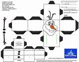 Olaf Papercraft Paper Toy Frozen Cubees Crafts 3d Disney Printable Craft Toys Pages Coloring Diy Templates Visit sketch template