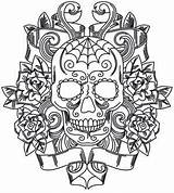 Embroidery Urbanthreads Skulls Skull Coloring Pages sketch template