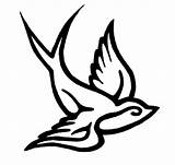 Swallow Sparrow Golondrinas Colorear Tribal Symbolism Bluebird Ink Clipground Autonomy sketch template