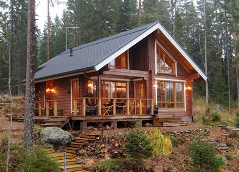 high quality log home kits  healthy  organic living honka house   woods cabin