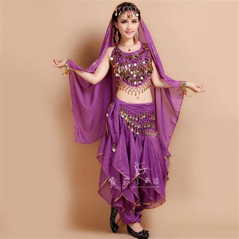 Buy 4pcs Belly Dance Costume Bollywood