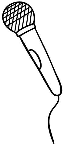 microphone coloring pages coloring pages