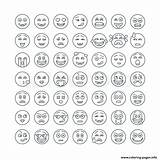 Coloring Smileys Emoji Emoticons Pages Printable Set Icon Flat Print Modern Info Smiley Emoticon sketch template