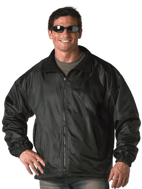 mens black reversible jacket fleece windbreaker coat walmartcom