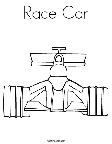 race car coloring page twisty noodle