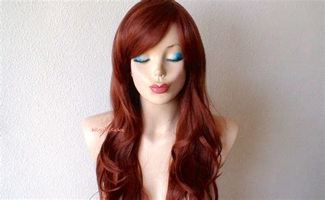 Auburn Wig Long Curly Red Wig For Women Everyday Wig Cosplay Wig By