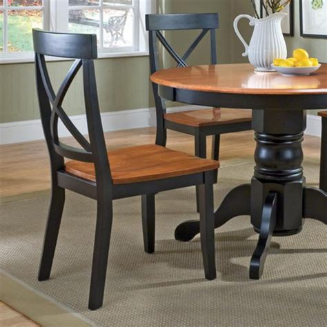 home styles dining chairs blackcottage oak set   walmartcom