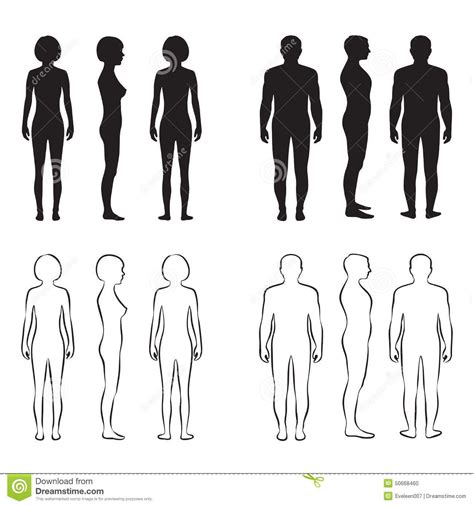 silhouette drawing silhouette vector human silhouette man  woman