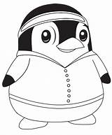 Penguin Penguins Coloring4free Animal sketch template