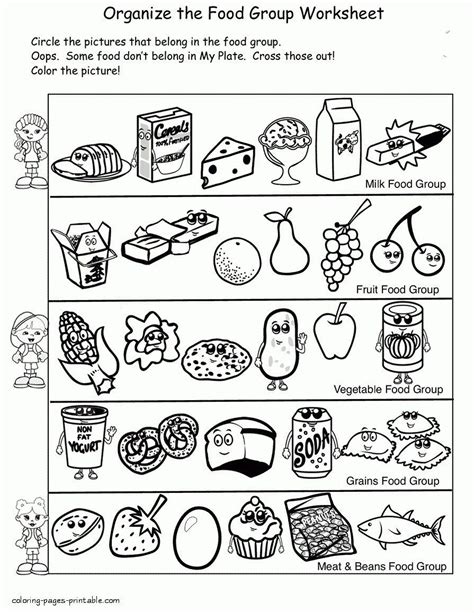 excellent image  food coloring pages davemelillocom food