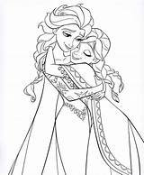 Princess Pages Elsa Coloring Disney Simple Getdrawings sketch template