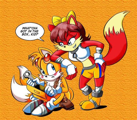 tails and fiona sonic boom style coloured by rahadiansulisetyo sonic sonic boom color