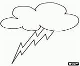 Lightning Coloring Storm Designlooter Cloud sketch template
