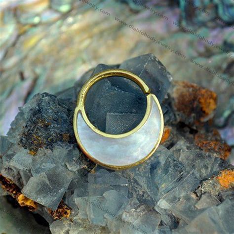 buddha jewelry organics haute 14kt gold plated silver septum nose ring