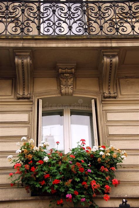 paris windows stock photo image  culture architecture