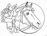 Horse Pages Girls Coloring Color Kids Print sketch template